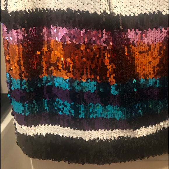 LIKELY multicolor stripe sequin dress size 2! - Picture 4 of 7